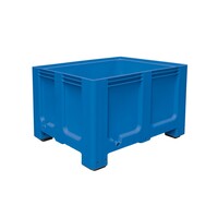Großbehälter aus Polyethylen, 610 Liter, mit Füßen, blau 115073-YY