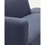 Canapé moduleerbaar Neom 2 plaatsen met aansluiting blauw 244 cm