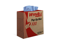 Produktabbildung - Vliestuch - WYPALL X80 - Zupfbox, stahlblau, 42,7 x 21,2 cm