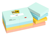 Post-It 653-12-BEA karteczka samoprzylepna Prostokąt Niebieski, Pomarańczowy, Żółty 100 ark. Samoprzylepny