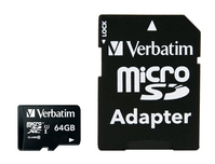Verbatim Premium 64 GB MicroSDXC Klasse 10
