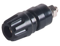 Hirschmann PKI 10A kabel-connector Ø4mm/Ø2mm Zwart