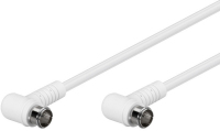 Goobay 67341 coaxial cable 1.5 m F plug White