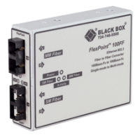 Black Box LMC250A hálózati média konverter 100 Mbit/s 1300 nm Multi-mode, Single-mode Fekete, Fehér