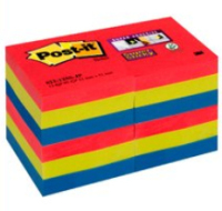 3M 622-12SS-JP karteczka samoprzylepna Kwadrat Niebieski, Czerwony, Żółty Samoprzylepny