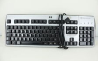 HP 323746-211 Tastatur USB Ungarisch Schwarz, Silber