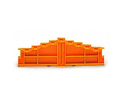 Wago 727-205 klemmenblok Oranje