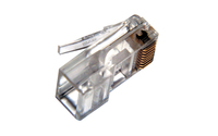 ROLINE UTP connector, RJ45 8/8, for round cable abrazadera para cable 10 pieza(s)