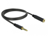 DeLOCK 85796 Audio-Kabel 1 m 4.4mm Schwarz