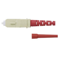 Panduit SC multimode simplex fiber optic connector Red conector