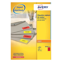 Avery DP24R-100 étiquette à imprimer Rouge Imprimante d'étiquette adhésive