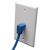 Tripp Lite N204-005-BL-DN Cable Ethernet (UTP) Moldeado Cat6 Gigabit en Ángulo hacia Abajo (RJ45 M en Ángulo Recto hacia Abajo a RJ45 M), Azul, 1.52 m [5 pies]