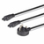 Lindy 30428 câble électrique Noir 2,5 m Prise d'alimentation type G 2 x coupleur c5
