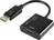 Renkforce RF-4222524 câble vidéo et adaptateur 0,1 m DisplayPort HDMI Noir