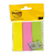 3M Post-it self-adhesive label Rectangle Removable Green, Pink, Yellow 3 pc(s)