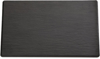 GN 2/4 Tablett -SLATE- 53 x 16,2 cm, H: 1 cm Melamin, schwarz, Schieferlook mit