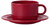 WACA Kaffeeuntertasse COLORA in rot, aus Melamin. Durchmesser: 14 cm. Bunt und