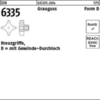 DIN 6335 Grauguß D 50 M 10 m. Gewinde-Durchloch VE=S