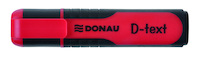Zakreślacz fluorescencyjny DONAU D-Text, 1-5mm (linia), czerwony