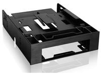 Adapter IcyDock 3,5" -> 5,25" + 2x6,3cm HDDs/SSDs 7-9,5mm