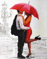 iPaint & Dot Kit: Couple with Umbrella