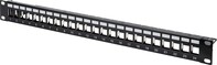 Modular Patch Panel unges. 24Port,Blank,1HE,sw DN-91411