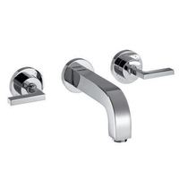 HANSGROHE 39315140 3-Loch Waschtischarmatur AXOR CITTERIO Wd Fs kurz m Hebelgri