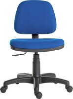Ergo Blaster Medium Back Fabric Operator Office Chair without Arms Blue - 1100BLU -