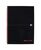 Black n Red A4 Wirebound Hard Cover Notebook 5mm Squared 140 Pages Black(Pack 5)
