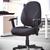Bilbao fabric operators chair with lumbar support and adjustable arms - black