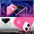 NALIA Neon Glitter Cover con Cordino compatibile con iPhone 12 / iPhone 12 Pro Custodia, Trasparente Brillantini Silicone Case & Girocollo, Traslucido Bling Copertura Skin Rosa ...