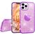 NALIA Glitzer Ringhülle für iPhone 13 Pro, Silikon Handyhülle Glitter Cover Bling Case Schutzhülle mit Ring Lila