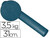 Papel Fantasia Kraft Liso Kfc -Bobina 31 cm -3,5 Kg -Color Cobalto