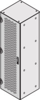 Tür perforiert, für Varistar, EMV, mit 4-Punkt-Verriegelung, RAL 7021, 1800H 600