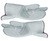 Hitzeschutzhandschuh Secure; 36 cm (L); grau