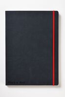 Black n Red A4 Casebound Hard Cover Journal Ruled 144 Pages Black/Red