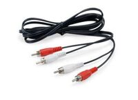 Audio Cable 2.5 M 2 X Rca , Black ,