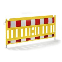 Plastic barrier fencing with reflective film