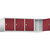 Altillo CLASSIC, 4 compartimentos, anchura de compartimento 400 mm, gris luminoso / rojo rubí.