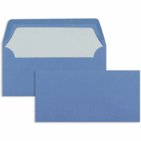 Briefumschläge DINlang 100g/qm gummiert VE=100 Stück dunkelblau