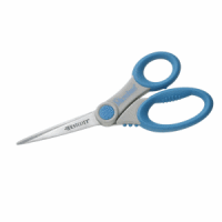 Schere Microban Softgrip 21,0 cm grau/blau