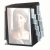Sichttafelwandhalter Vario A5 wall grau für 10 Tafeln 180x260 mm