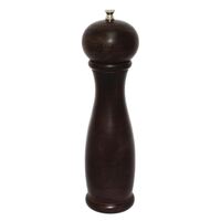 Olympia Dark Wood Salt and Pepper Mill 10In Kitchen Spice Grinder Shaker