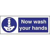 Vogue Now Wash Your Hands - Symbol Sign in Vinyl - Self-Adhesive