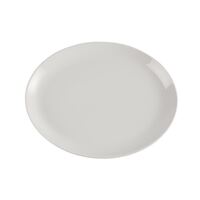 Churchill Plain Whiteware Oval Plates 340mm - Chip Resistant - Pack of 12