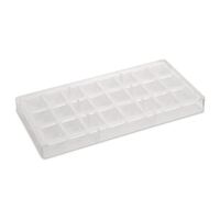 Schneider Chocolate Mould in Clear with Square Shape - Shock Resistant