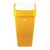 Yellow Swing Top Bin Indoor Dustbin in Yellow - Polypropylene Easy to Clean 50L
