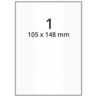 Adress-Etiketten 105 x 148 mm, 2.000 Versandetiketten für DHL, DPD, Fedex, GLS, Hermes, UPS auf 2.000 DIN A6 Bogen, Papier permanent
