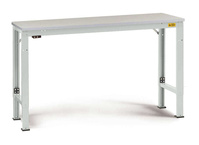 ESD-Arbeitstisch UNIVERSAL Spezial Grundtisch mit Kunststoffplatte, BxTxH = 1500 x 600 x 728-1028 mm | LUK7046.7035