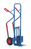 fetra® Paketkarre, 300 kg Tragkraft, Schaufel 250/500 x 320/250, Höhe 1300 mm, Lufträder, Gleitkufen